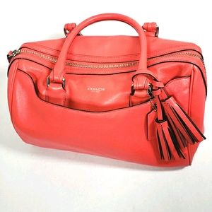 Coach Coral Bowler Hand Bag With Dust Bag